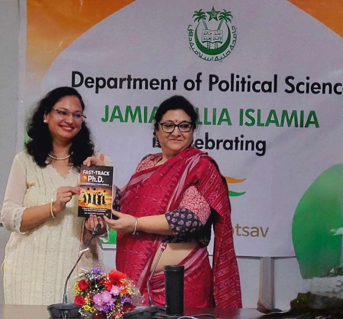 Fast Track PhD book shared with Jamia Millia Islamia faculty
