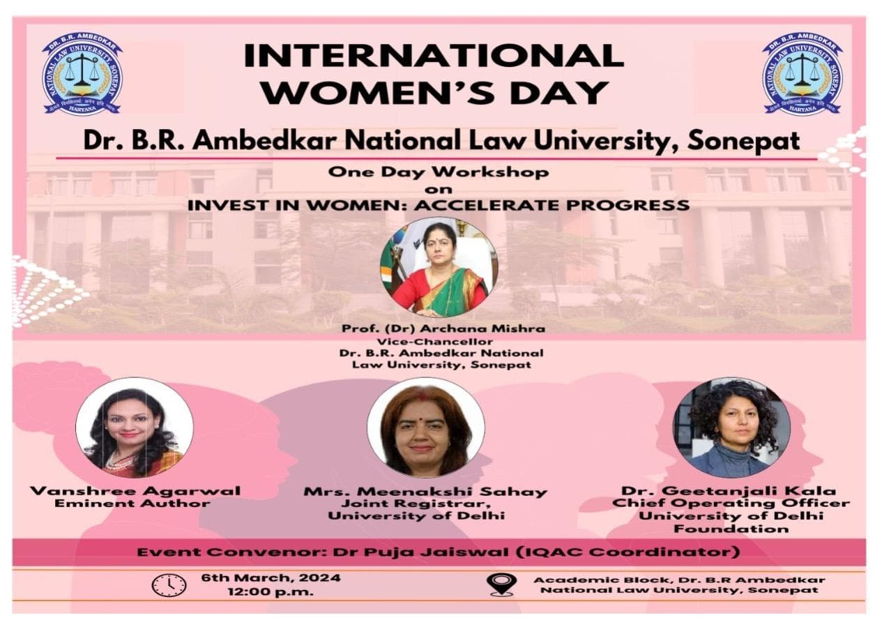 International Women's Day workshop poster